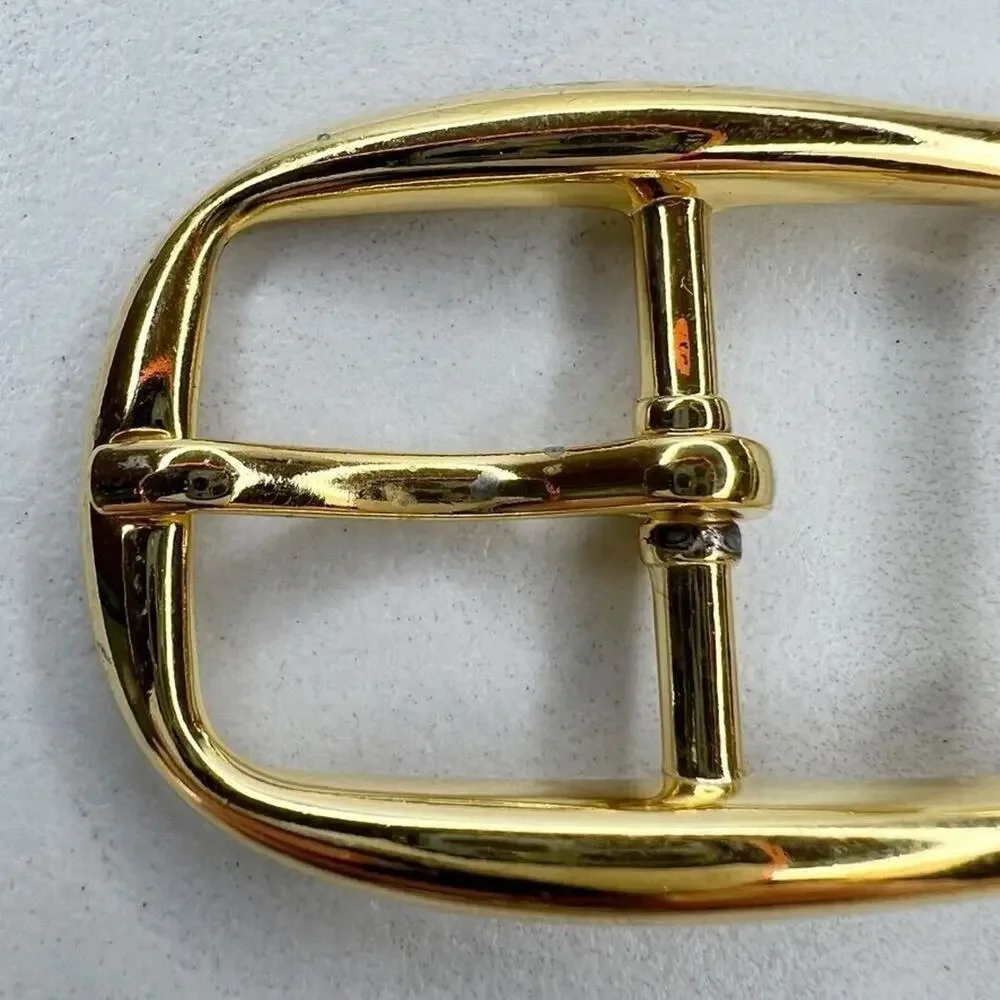 Vintage Gold Tone Simple Basic Belt Buckle for up to 1 Inch Belt